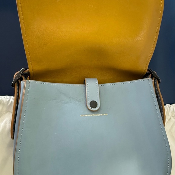 Coach 1941 Saddle Bag 23 Cornflower Blue Glovetanned Leather 20115 EUC - Picture 8 of 14